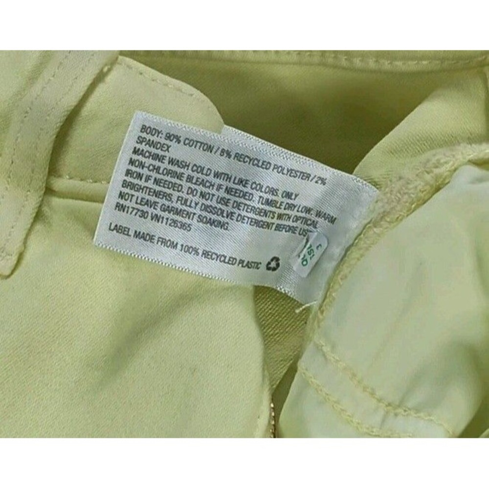 NWT Universal Thread High Rise Skinny Jeans Yellow Denim Slimming Pants 00 25R - Picture 9 of 10